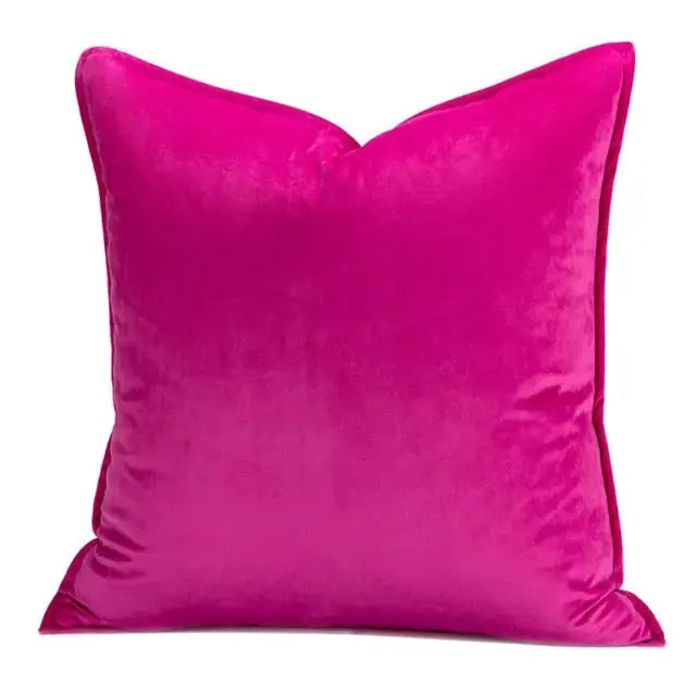 Elegant Velvet Cushion Cover with Hidden Zipper & Soft Texture for Cozy Home Decor