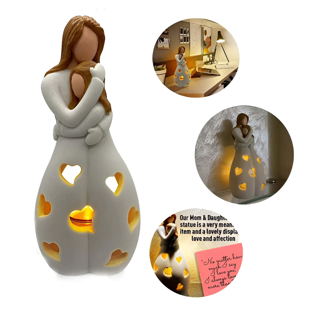 Embrace Glow | Candle Holder with Timeless Ceramic Design | Elegant Home Decor for Cherished Moments