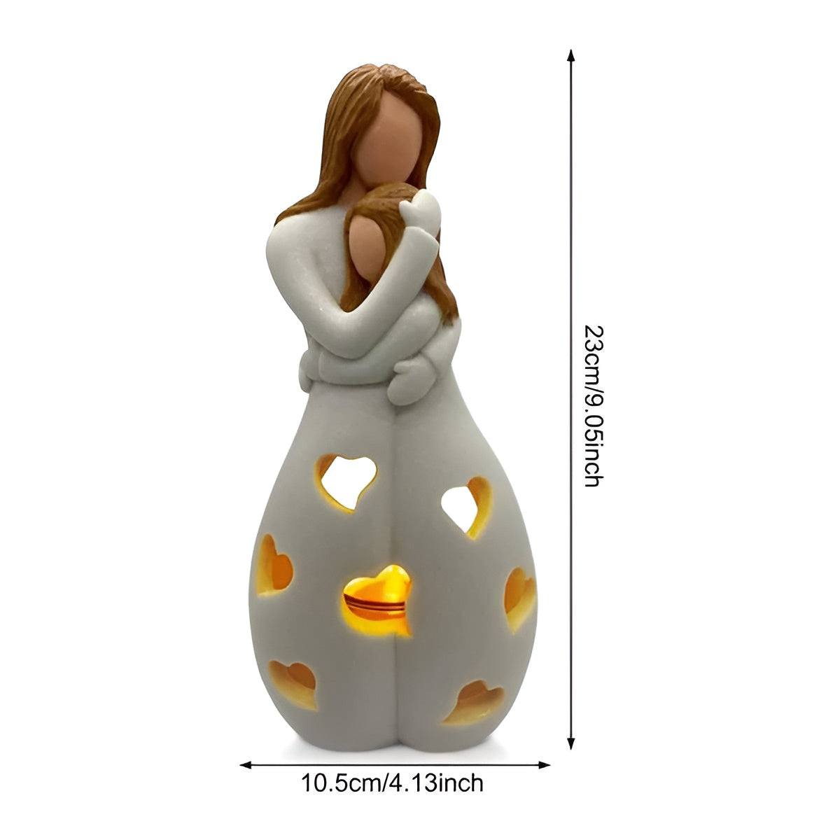 Embrace Glow | Candle Holder with Timeless Ceramic Design | Elegant Home Decor for Cherished Moments