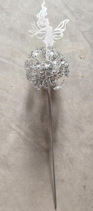 Enchanting Garden Statues | Fairy Tale Metal Sculptures with Weather-Resistant Design | Magical Outdoor Decor for Dreamy Landscapes