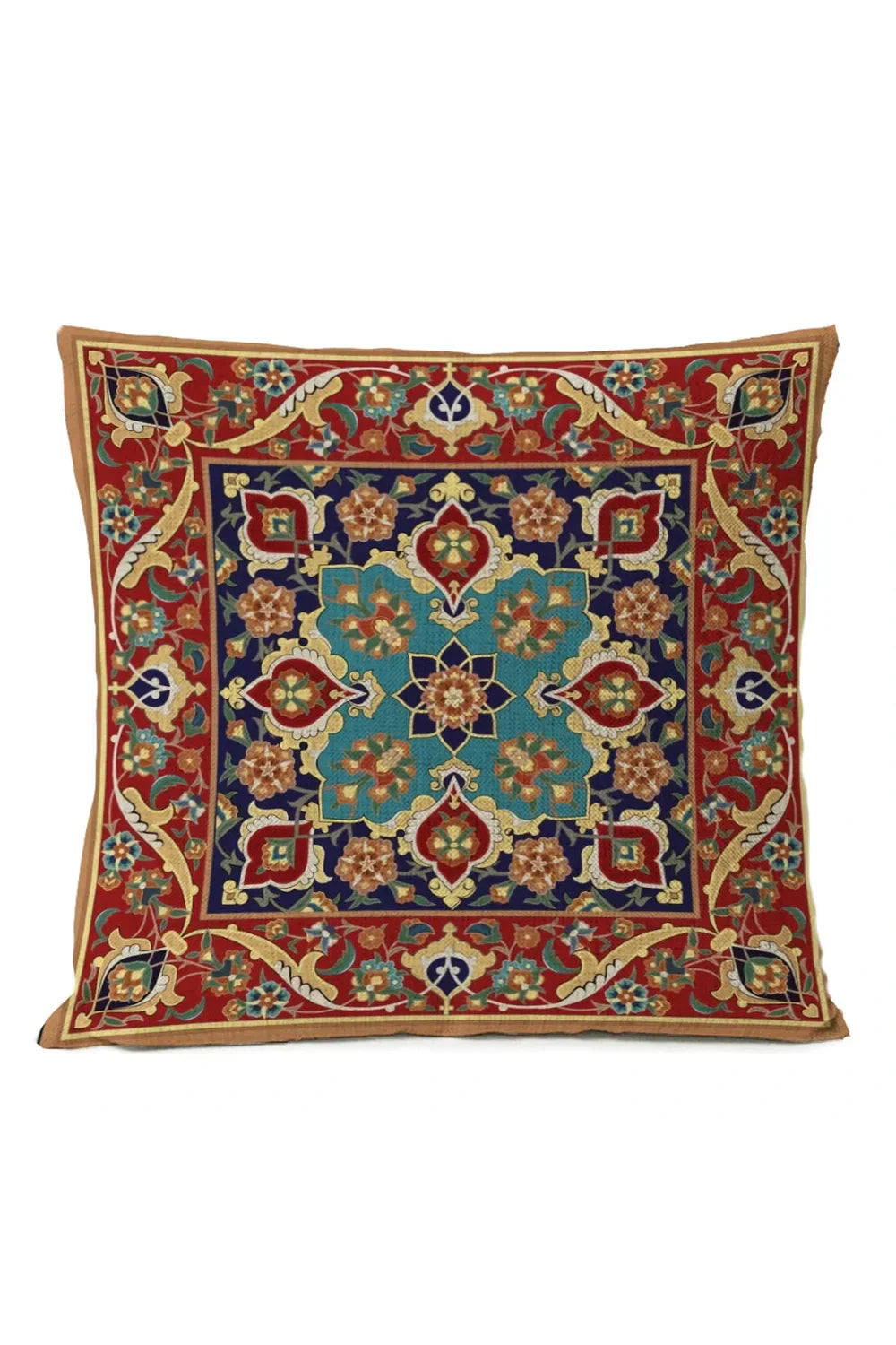 Ethnic Tribal Pillowcase | Cotton-Linen Blend with Unique Design | Stylish Accent for Home Decor