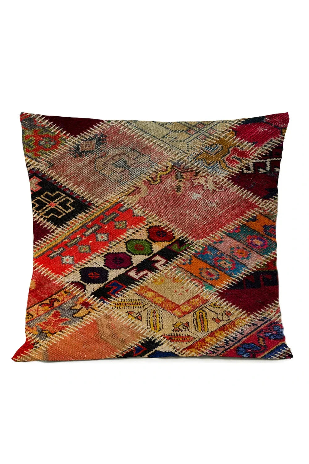 Ethnic Tribal Pillowcase | Cotton-Linen Blend with Unique Design | Stylish Accent for Home Decor