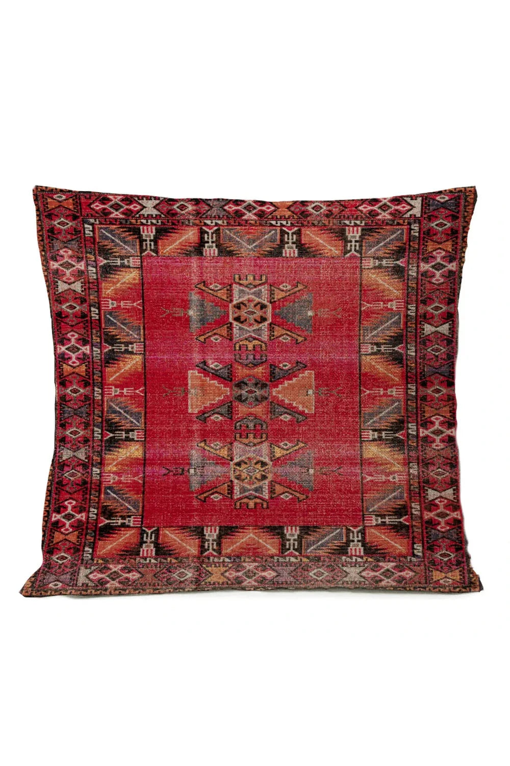 Ethnic Tribal Pillowcase | Cotton-Linen Blend with Unique Design | Stylish Accent for Home Decor