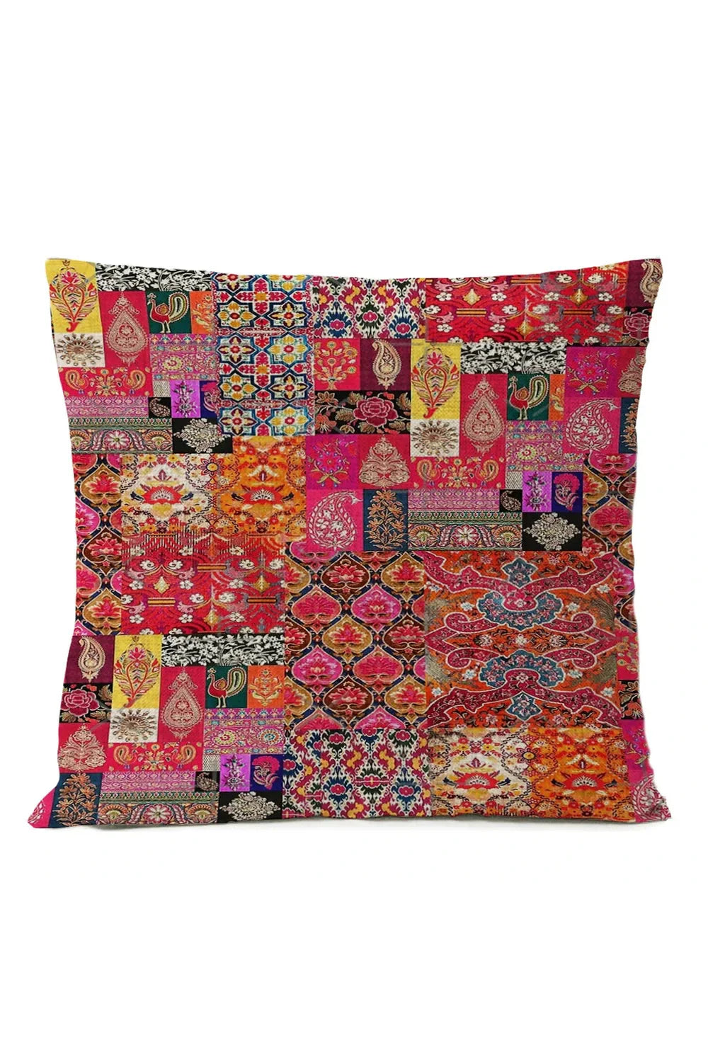 Ethnic Tribal Pillowcase | Cotton-Linen Blend with Unique Design | Stylish Accent for Home Decor
