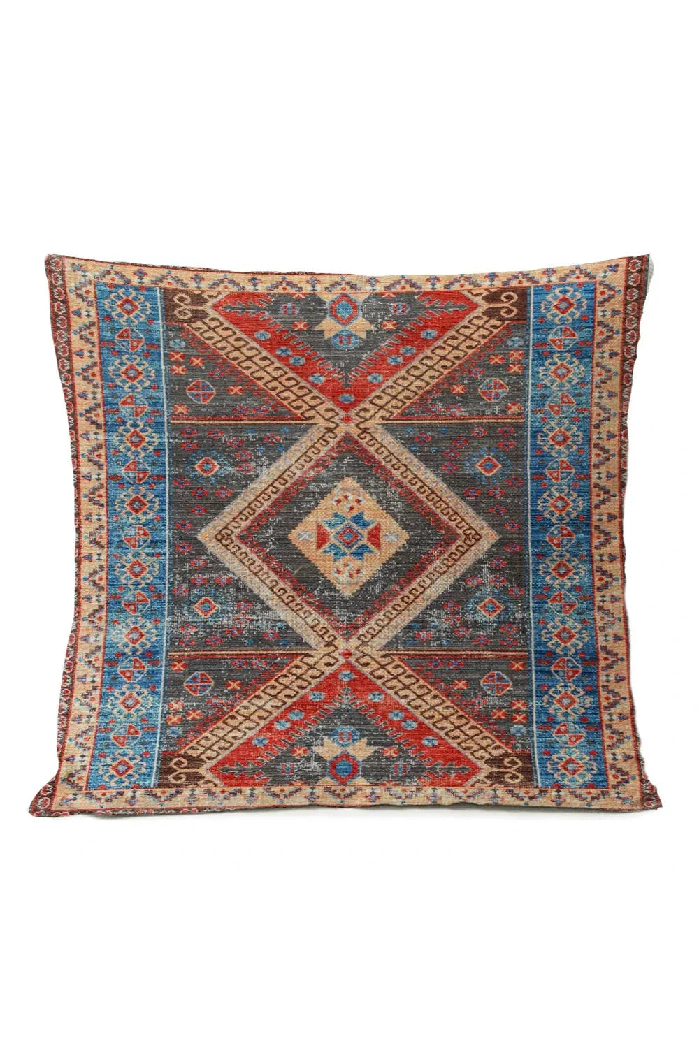Ethnic Tribal Pillowcase | Cotton-Linen Blend with Unique Design | Stylish Accent for Home Decor