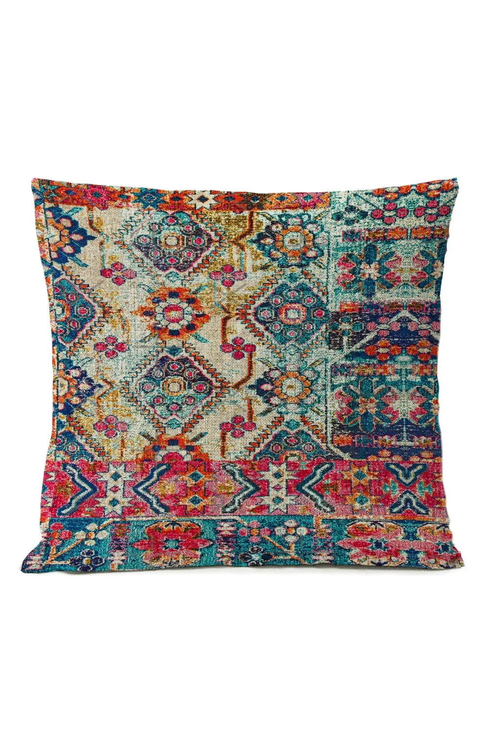Ethnic Tribal Pillowcase | Cotton-Linen Blend with Unique Design | Stylish Accent for Home Decor