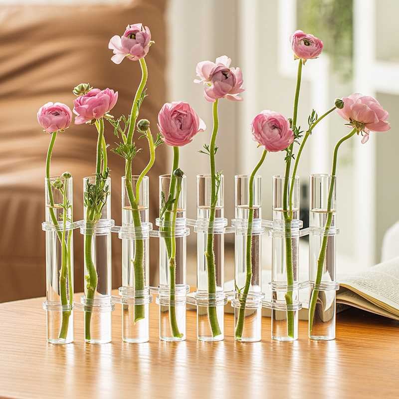 Flexible Flower Vase | Adjustable Glass Design for Unique Floral Arrangements