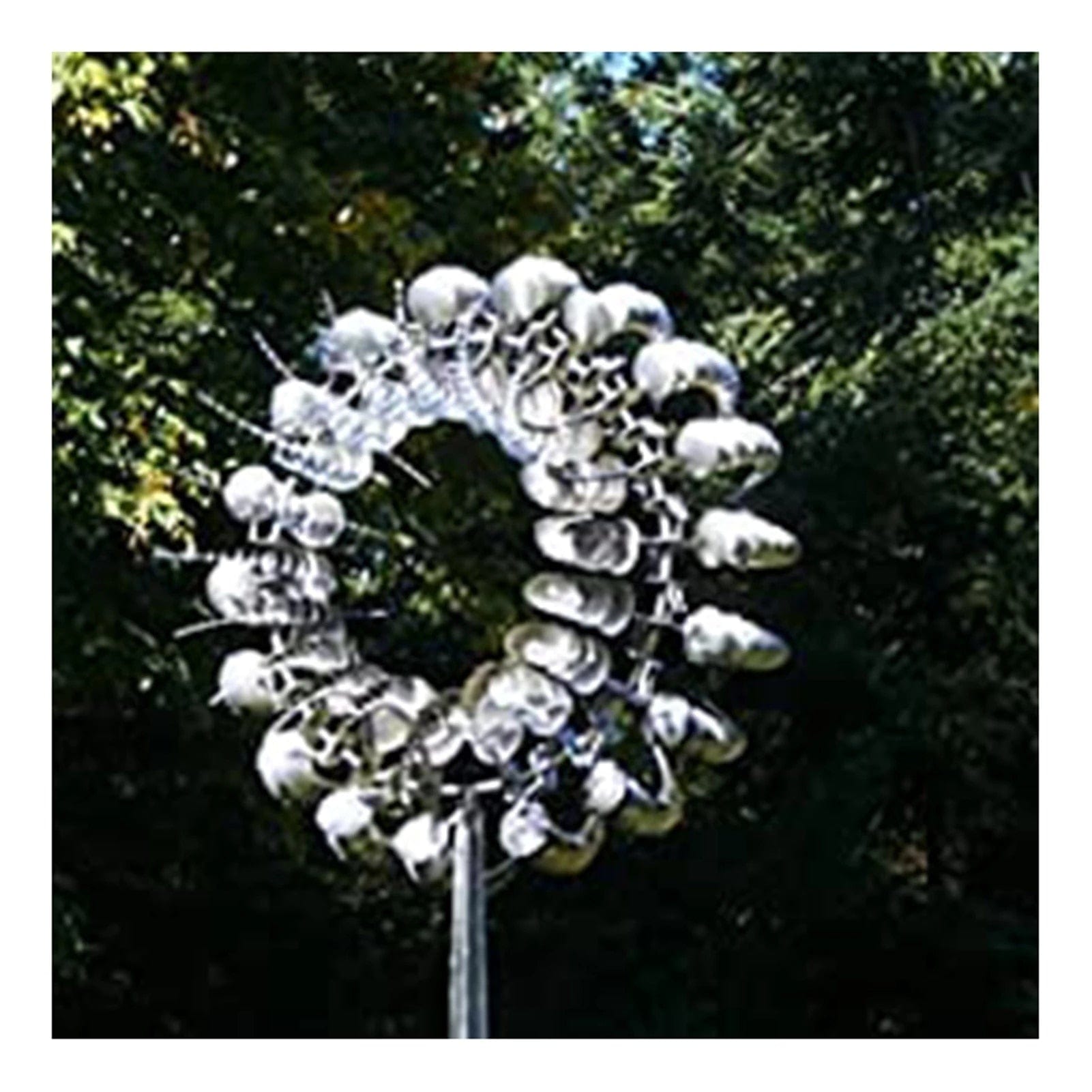 Garden Magic | Kinetic Metal Windmill with LED Lights | Enchanting Outdoor Decor for Vibrant Gardens