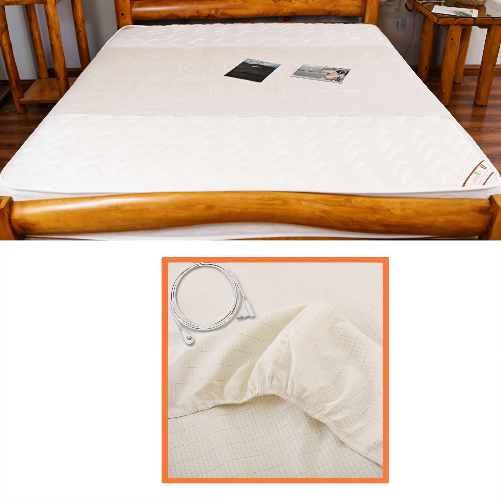 Grounding Comfort | Earthing Bed Sheet with Silver Fibers | Antimicrobial Cotton for Restful Sleep