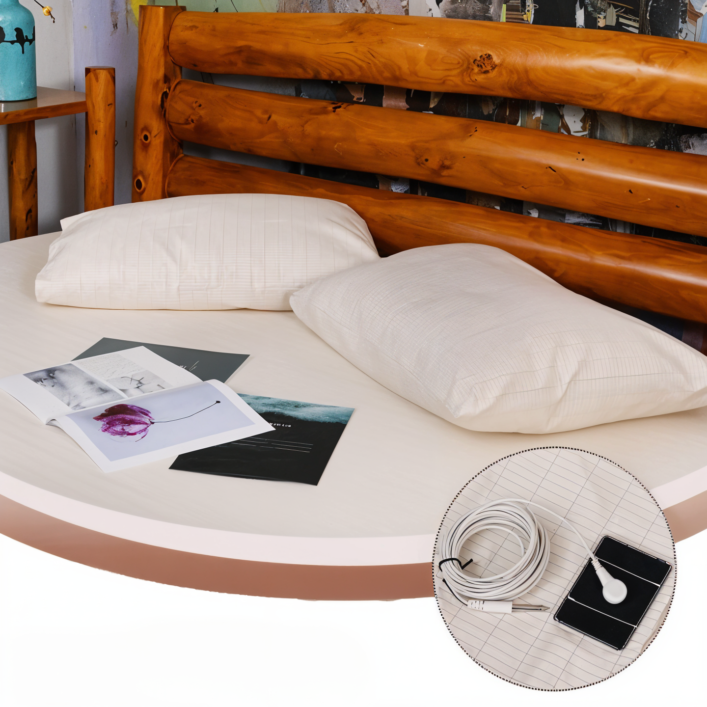 Grounding Comfort | Earthing Bed Sheet with Silver Fibers | Antimicrobial Cotton for Restful Sleep