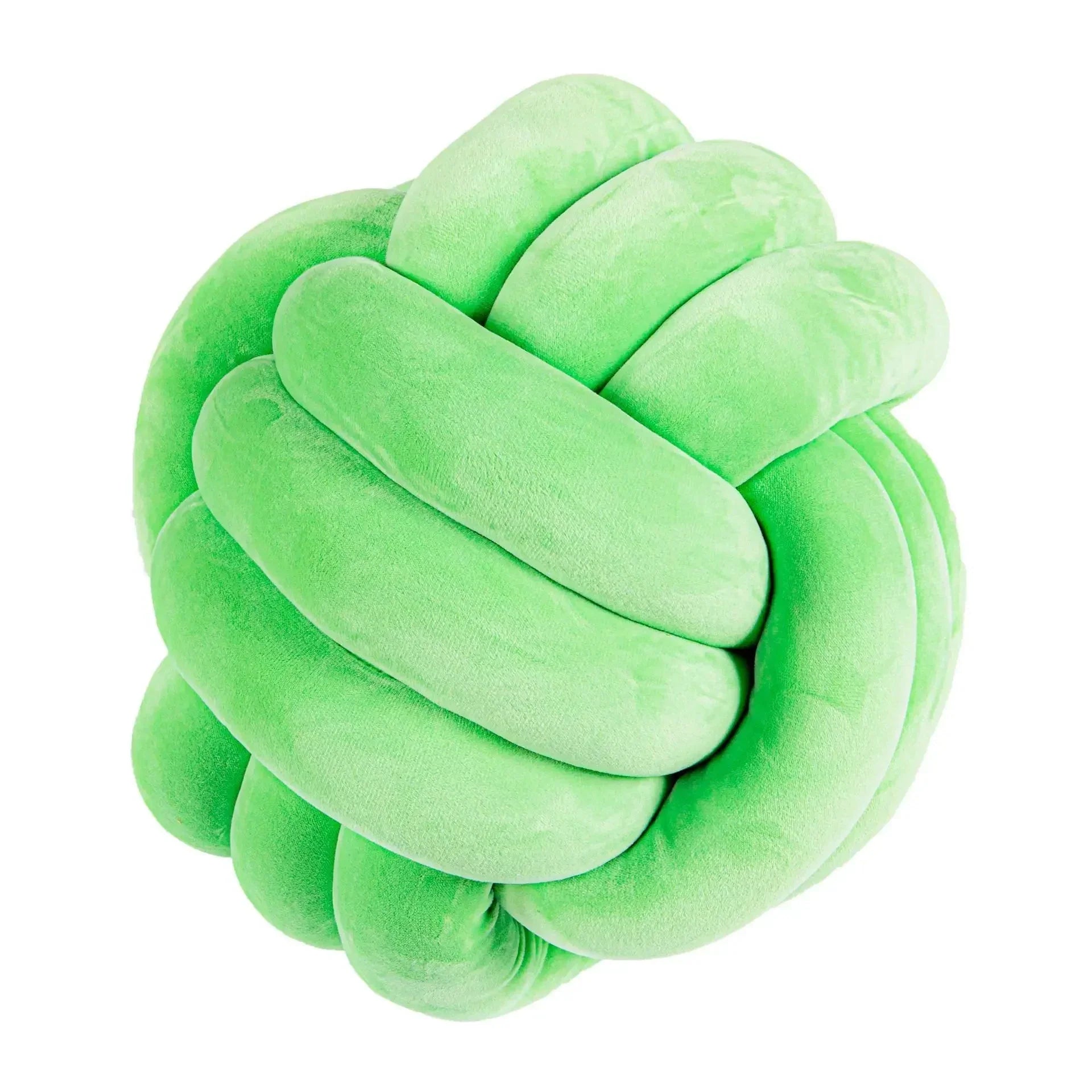 Knotty Cushion | Decorative Soft Suede Look Ball Cushion with Removable Cover | Cozy Accent for Home Decor