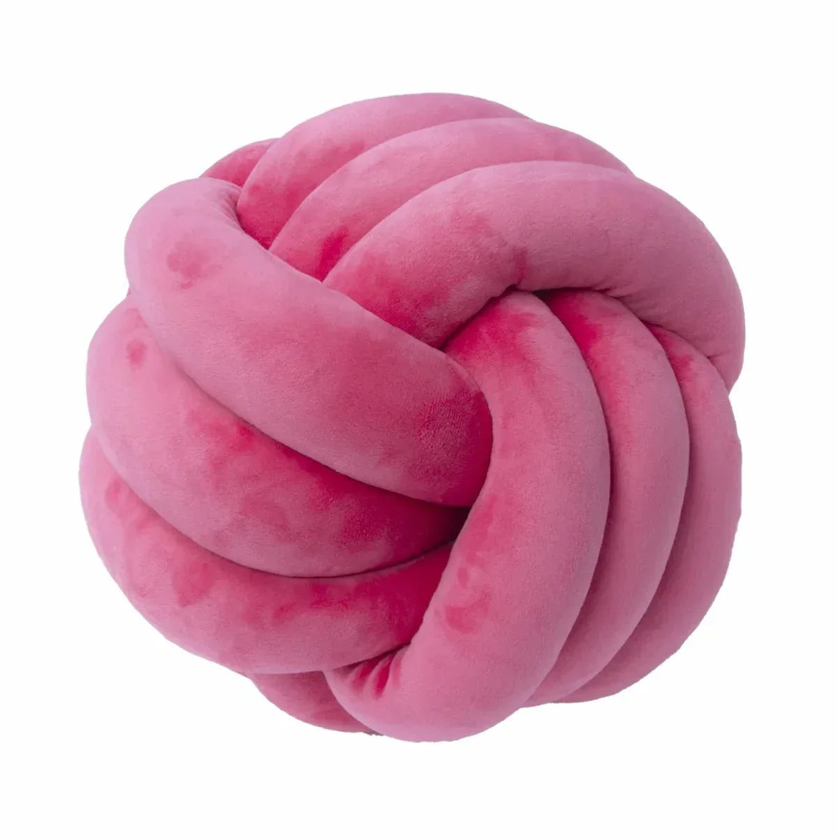 Knotty Cushion | Decorative Soft Suede Look Ball Cushion with Removable Cover | Cozy Accent for Home Decor