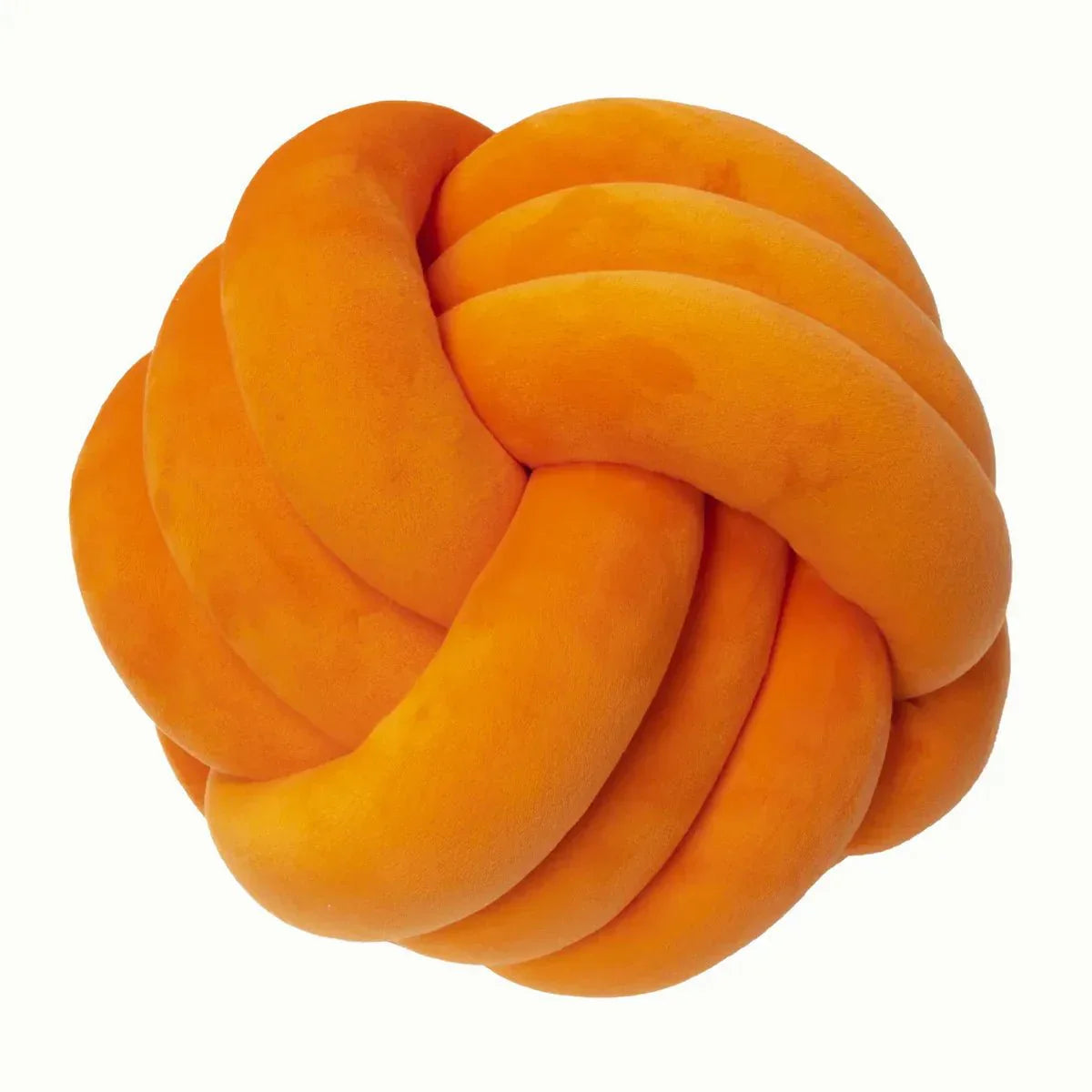 Knotty Cushion | Decorative Soft Suede Look Ball Cushion with Removable Cover | Cozy Accent for Home Decor