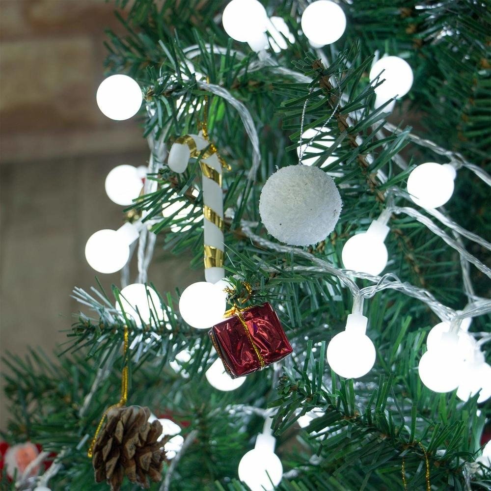 LED Ball String Lights | Weather-Resistant Outdoor Party Lights with Warm Glow | Perfect for Patio Ambiance