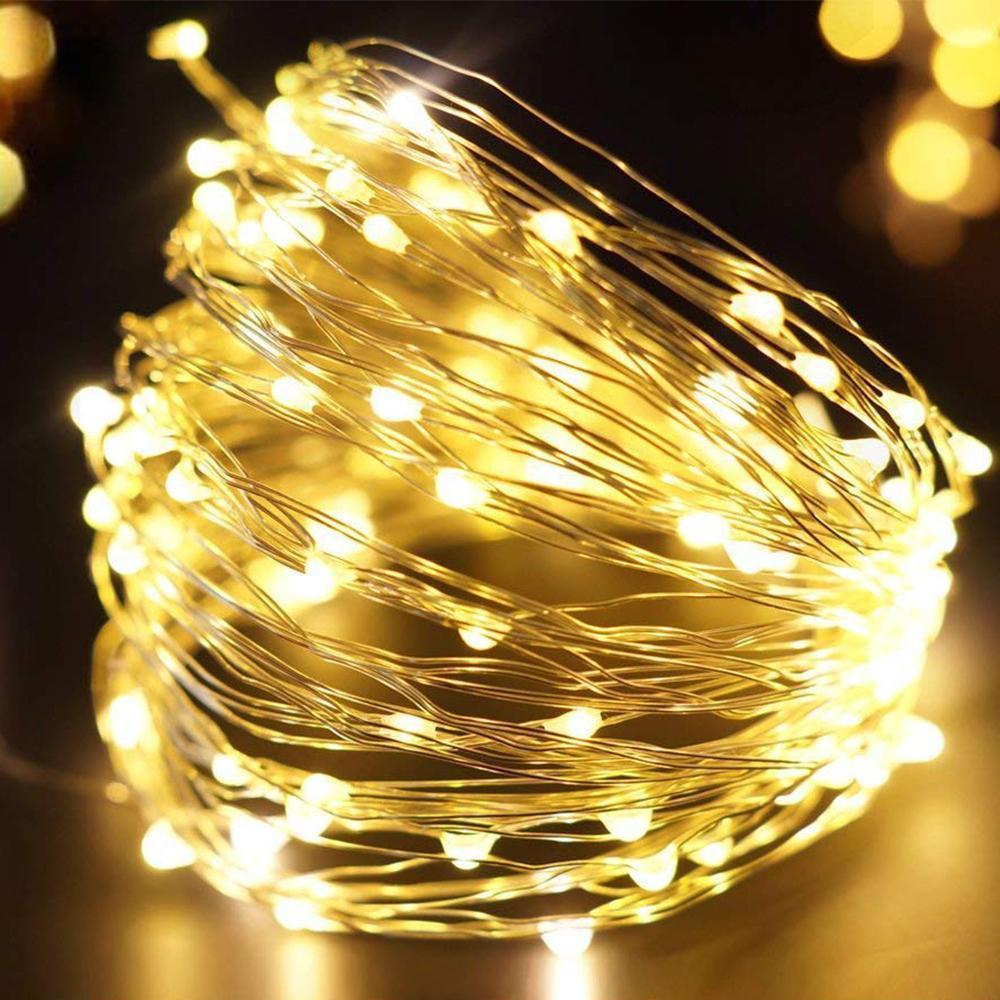 LED Wine Bottle Lights | Flexible Copper Wire Design with 20 Bright LEDs | Battery Operated for DIY Home Decor