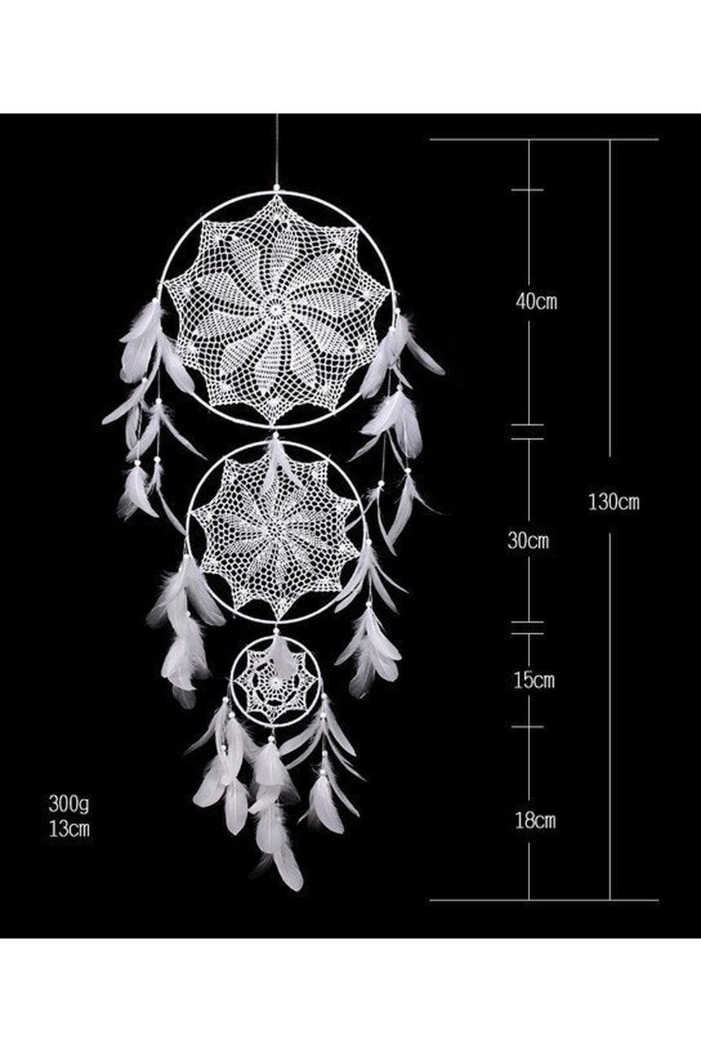 Large Wall Art Dreamcatcher | Handmade Intricate Design for Unique Wall Decor