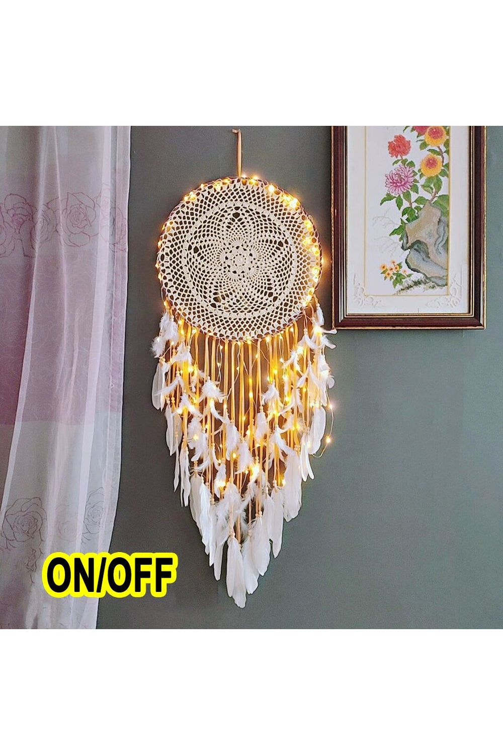 Large Wall Art Dreamcatcher | Handmade Intricate Design for Unique Wall Decor