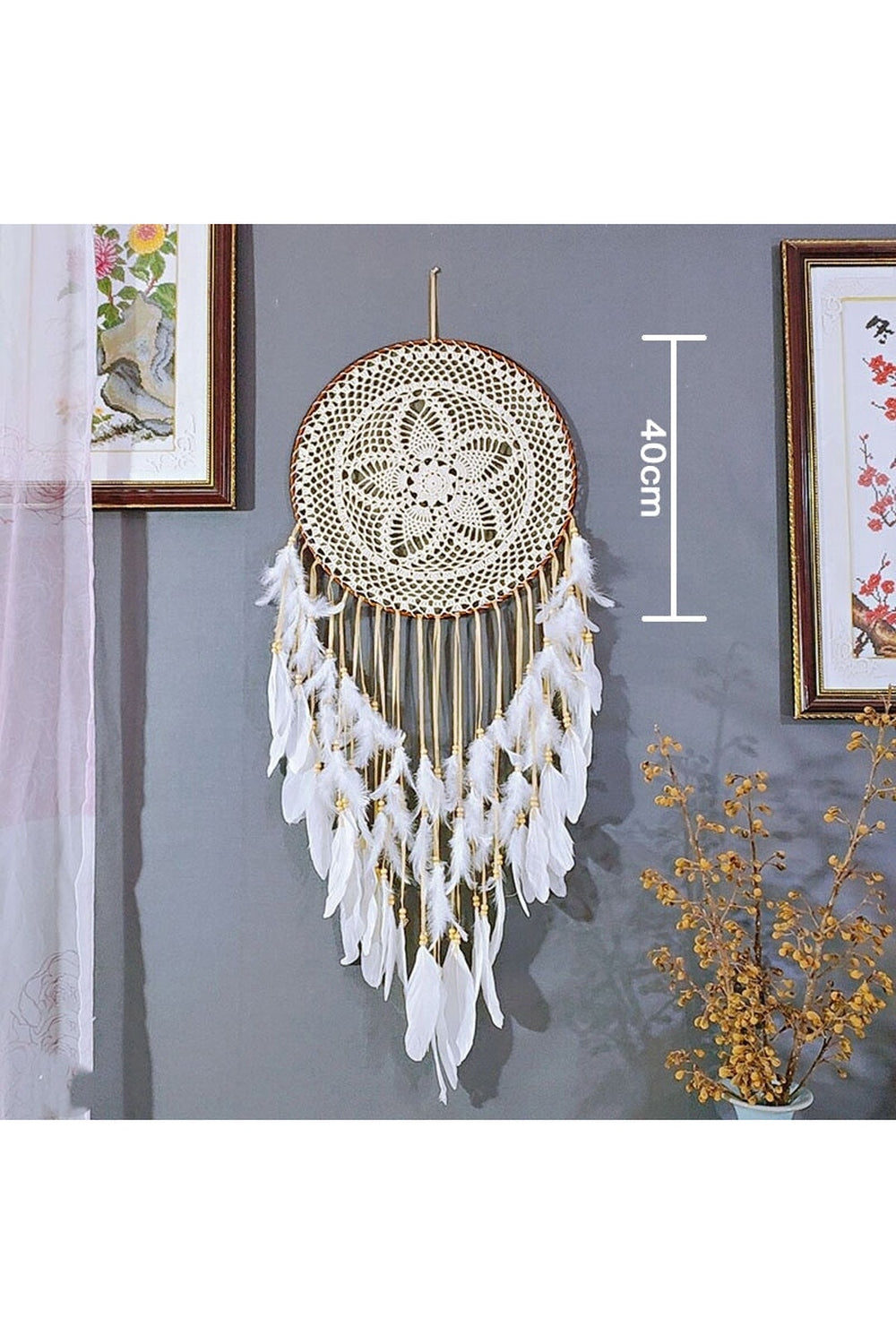 Large Wall Art Dreamcatcher | Handmade Intricate Design for Unique Wall Decor