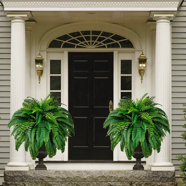 Lifelike Artificial Boston Fern Plant | UV-Resistant Faux Plant for Effortless Indoor Decor