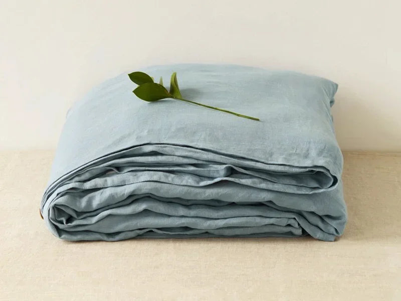 Linen Bed Sheet Set with Breathable Fabric for Comfortable Sleep