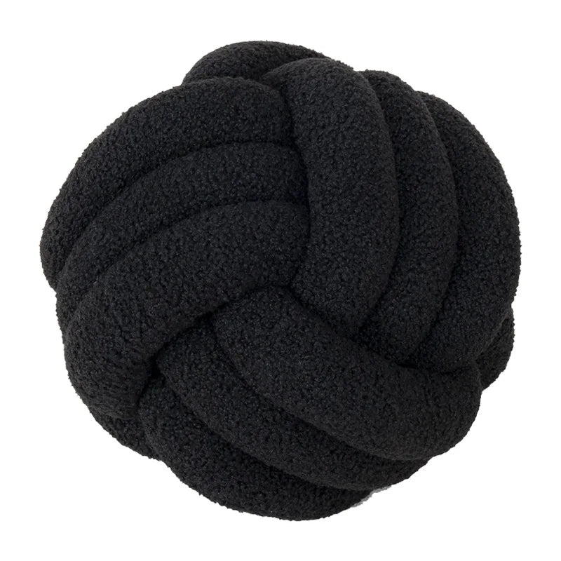 Luxurious Throw Pillow | Hand-Knotted Design with Premium Lambskin | Decorative Pillows for Cozy Comfort