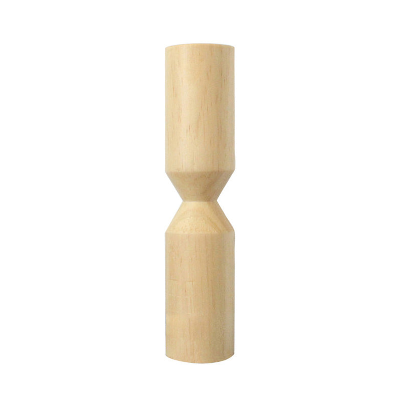 Minimalist Candle Holder | Pine Wood Design with Abstract Silhouette | Elegant Decor for Any Space