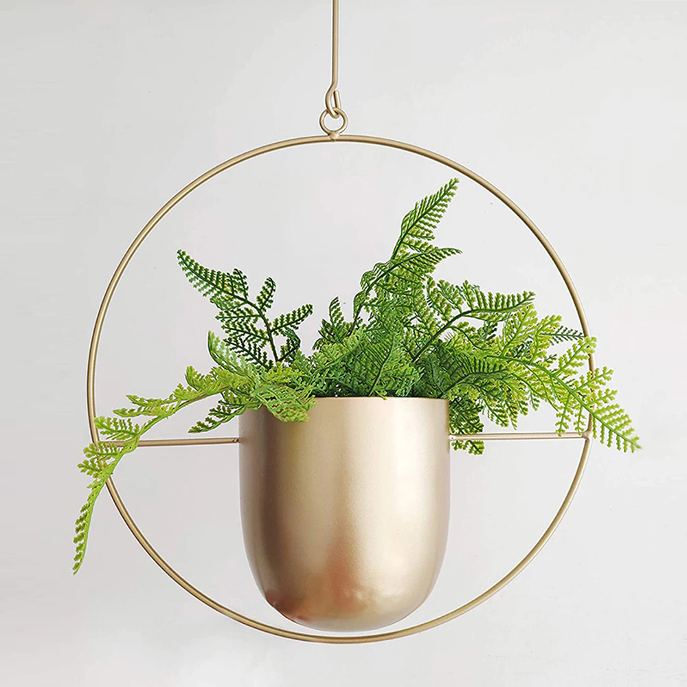 Modern Hanging Planters | Geometric Hanging Pots with Space-Saving Design | Stylish Indoor Plant Holders for Vibrant Decor
