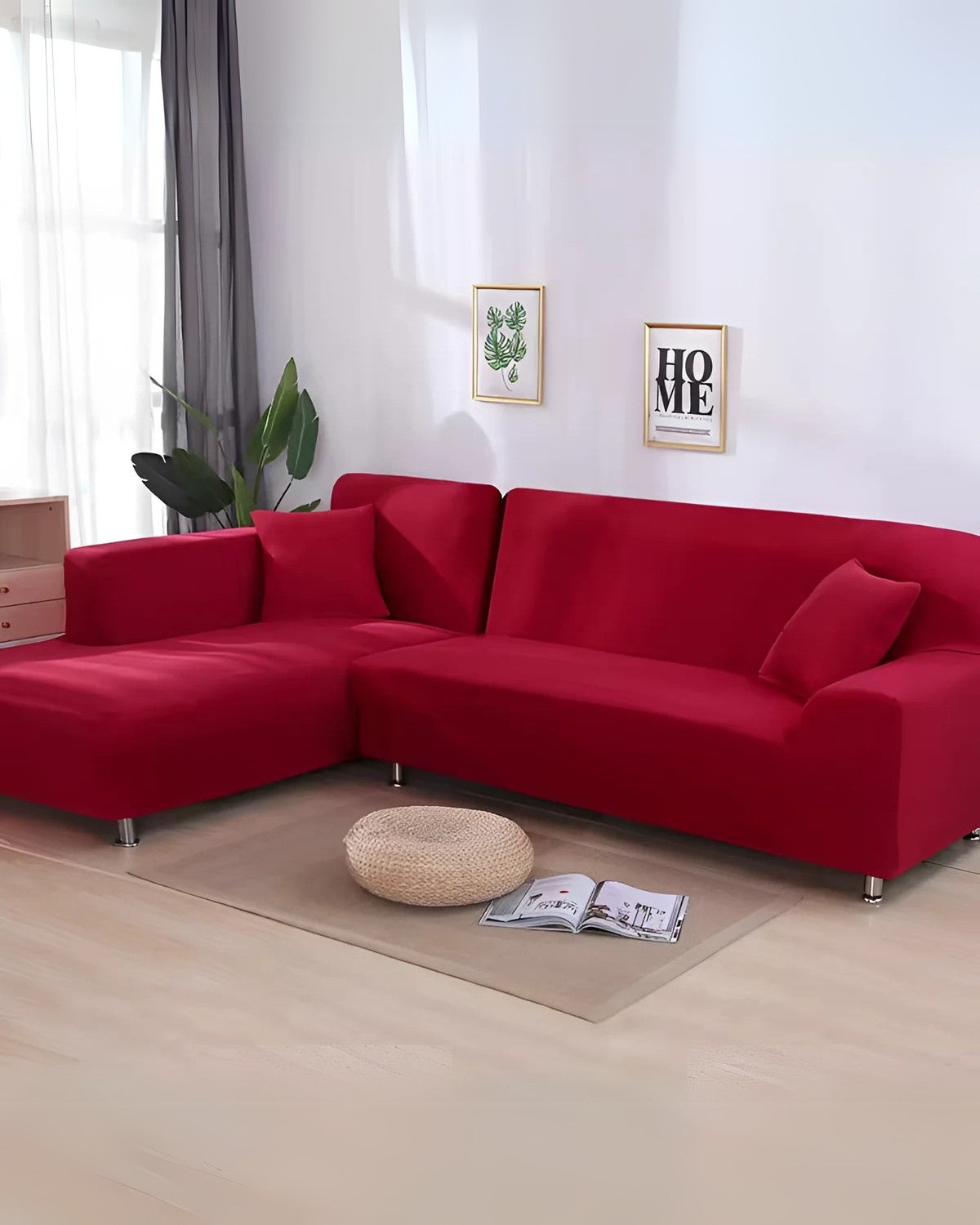 Modular Sofa Cover | Sectional Couch Covers with Tailored Fit | Soft Stretchable Fabric for Easy Installation