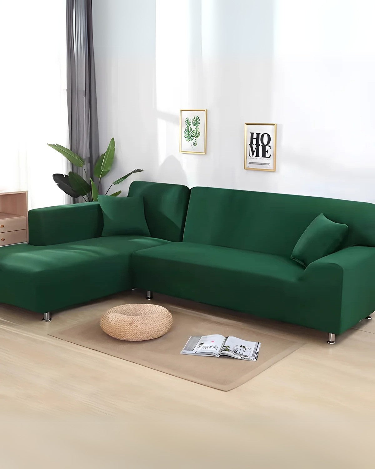 Modular Sofa Cover | Sectional Couch Covers with Tailored Fit | Soft Stretchable Fabric for Easy Installation