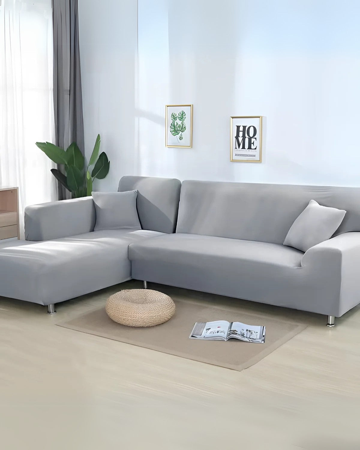 Modular Sofa Cover | Stretch Fit Slipcover for Sectional Couches with Easy Maintenance