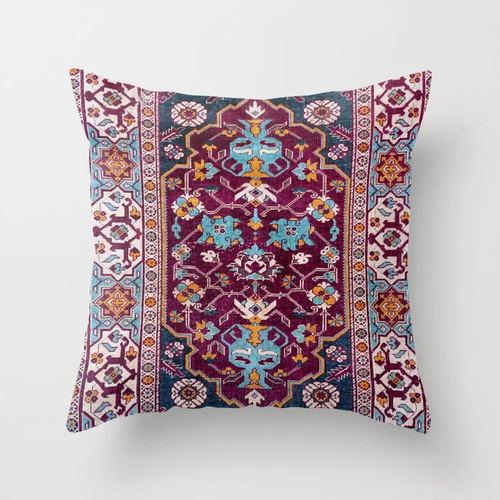 Moroccan Style Cushion Cover with Concealed Zipper | Vibrant Home Decor for Living Room & Outdoor Use