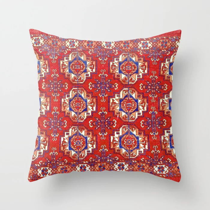 Moroccan Style Cushion Cover with Concealed Zipper | Vibrant Home Decor for Living Room & Outdoor Use