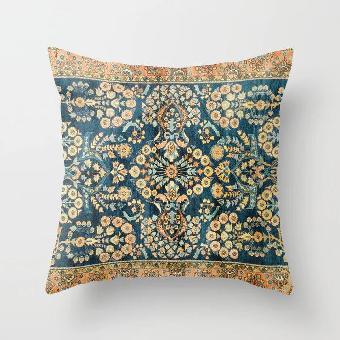 Moroccan Style Cushion Cover with Concealed Zipper | Vibrant Home Decor for Living Room & Outdoor Use