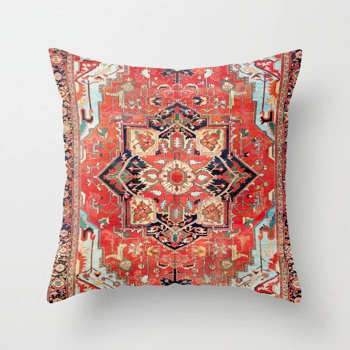 Moroccan Style Cushion Cover with Concealed Zipper | Vibrant Home Decor for Living Room & Outdoor Use