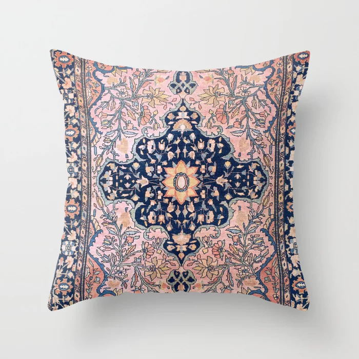 Moroccan Style Cushion Cover with Concealed Zipper | Vibrant Home Decor for Living Room & Outdoor Use