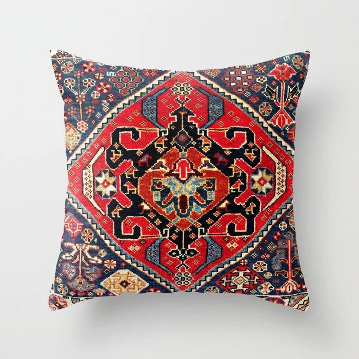 Moroccan Style Cushion Cover with Concealed Zipper | Vibrant Home Decor for Living Room & Outdoor Use
