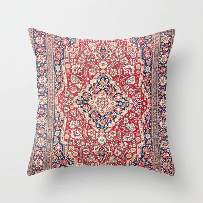 Moroccan Style Cushion Cover with Concealed Zipper | Vibrant Home Decor for Living Room & Outdoor Use
