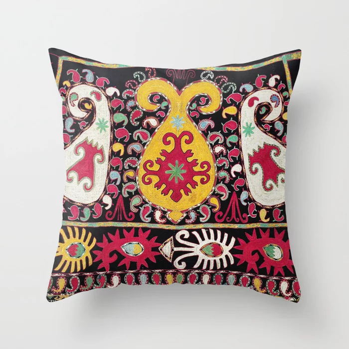 Moroccan Style Cushion Cover with Concealed Zipper | Vibrant Home Decor for Living Room & Outdoor Use