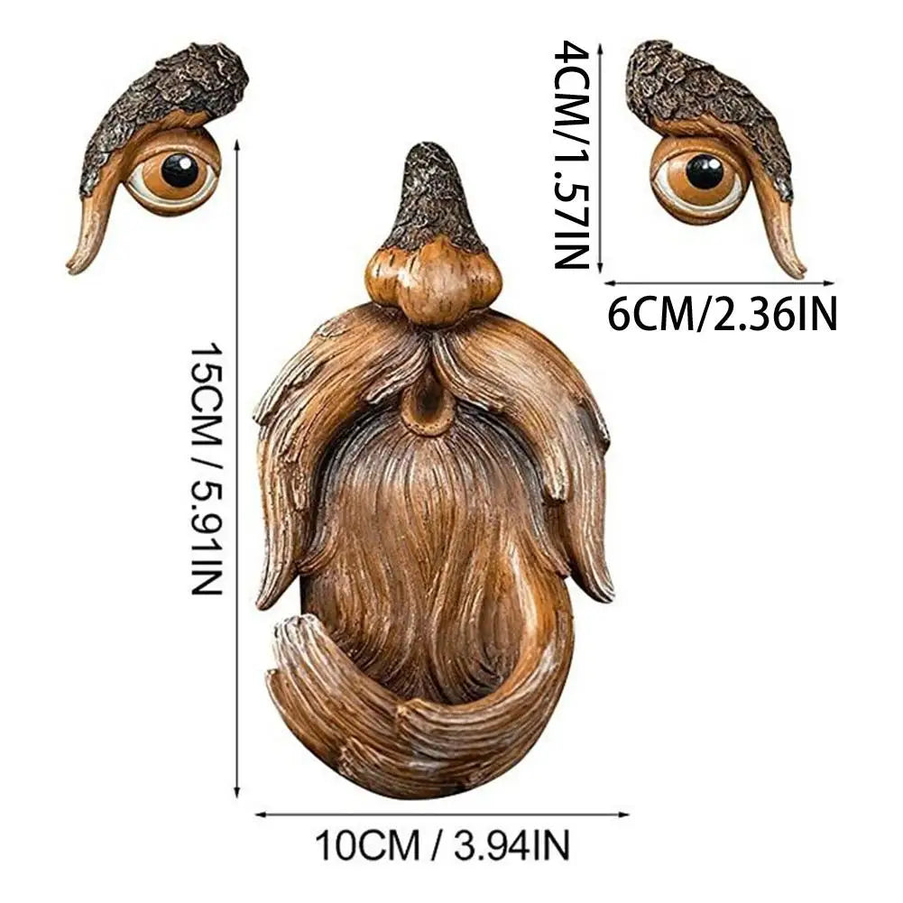 Old Man Tree Face Sculpture | Unique Garden Decor for Enchanting Outdoor Spaces
