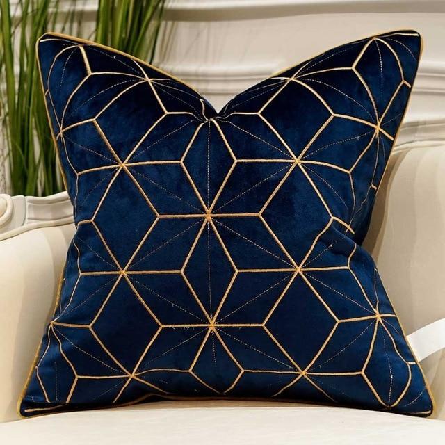 Sidian Luxury | Pillow Covers with Velvet Material & Golden Accents | Elegant Home Decor for Ultimate Comfort