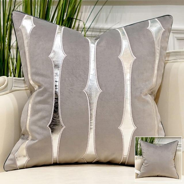 Sidian Luxury | Pillow Covers with Velvet Material & Golden Accents | Elegant Home Decor for Ultimate Comfort