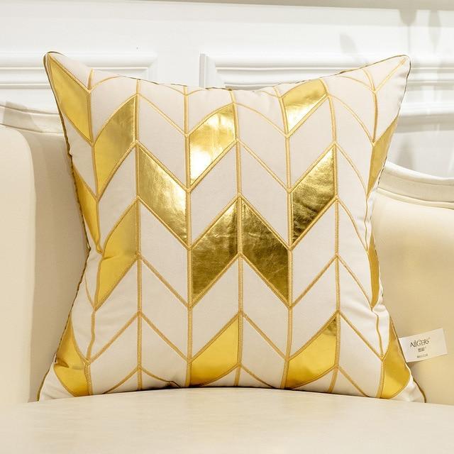Sidian Luxury | Pillow Covers with Velvet Material & Golden Accents | Elegant Home Decor for Ultimate Comfort