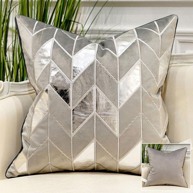 Sidian Luxury | Pillow Covers with Velvet Material & Golden Accents | Elegant Home Decor for Ultimate Comfort
