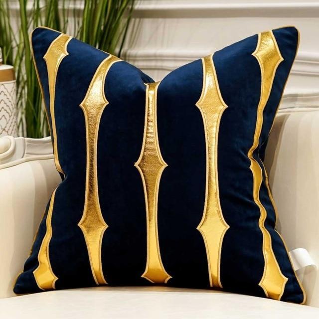 Sidian Luxury | Pillow Covers with Velvet Material & Golden Accents | Elegant Home Decor for Ultimate Comfort