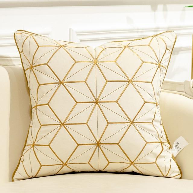 Sidian Luxury | Pillow Covers with Velvet Material & Golden Accents | Elegant Home Decor for Ultimate Comfort