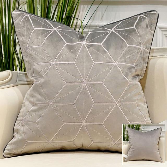 Sidian Luxury | Pillow Covers with Velvet Material & Golden Accents | Elegant Home Decor for Ultimate Comfort