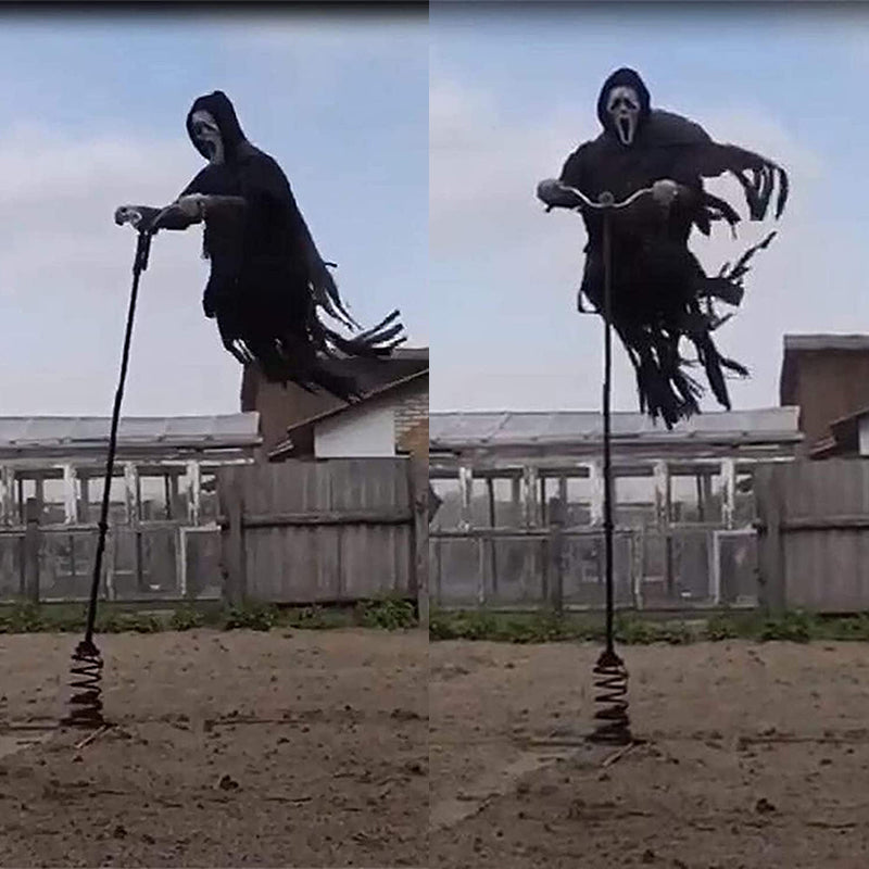 Spooky Scarecrow | Halloween Decoration with Lightweight Design | Terrifying Outdoor Ornament for Garden Festivities