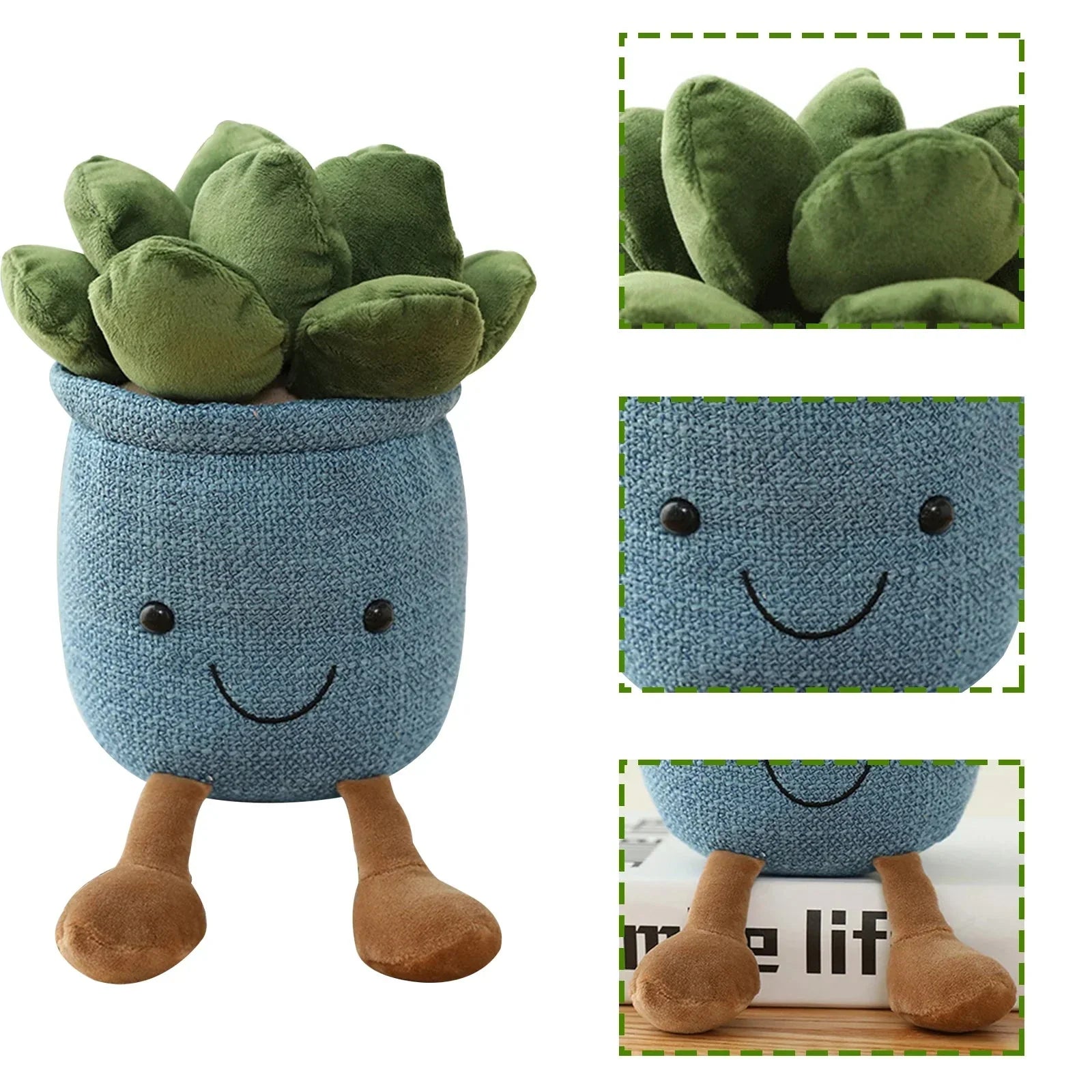 Succulent Plush Pillow with Soft Cuddly Design | Cozy Home Decor for Comfort