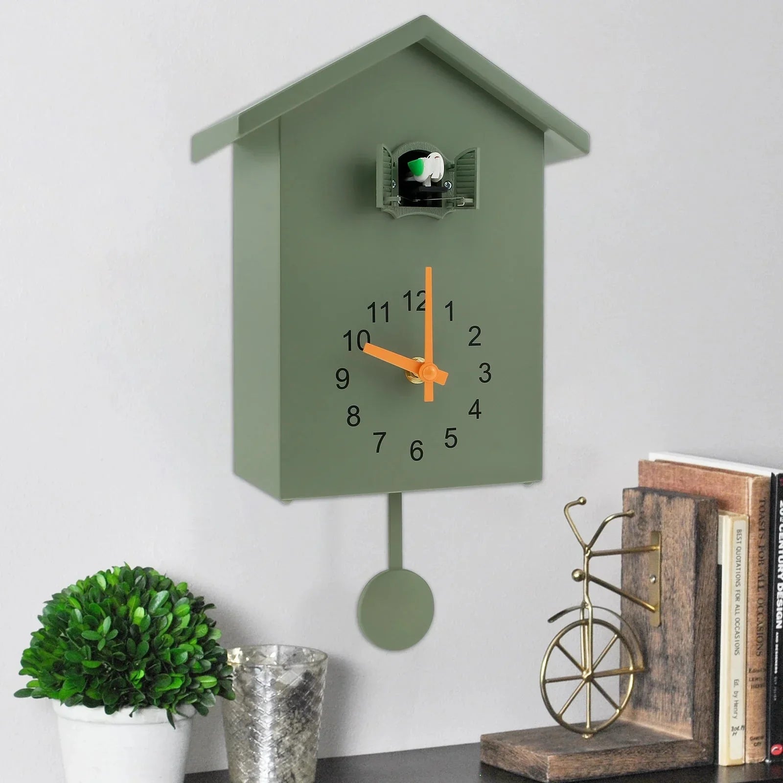 Timeless Charm | Cuckoo Clock with Delightful Sound & Eco-Friendly Design | Charming Wall Decor for Cozy Living Spaces