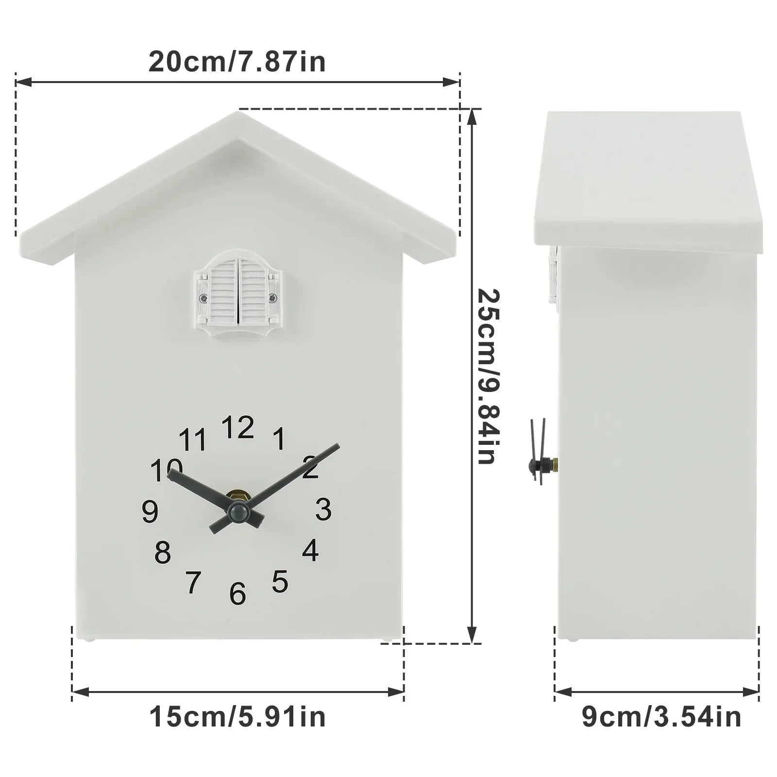 Timeless Charm | Cuckoo Clock with Delightful Sound & Eco-Friendly Design | Charming Wall Decor for Cozy Living Spaces